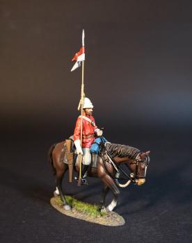 Mounted Policeman, The North West Mounted Police, The March West, 1874, The Fur Trade--single mounted figure with upright lance and wearing white helmet #0