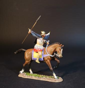 Thessalian Cavalry, Armies and Enemies of Ancient Greece and Macedonia--single mounted figure with spear raised overhead parallel to horse #0