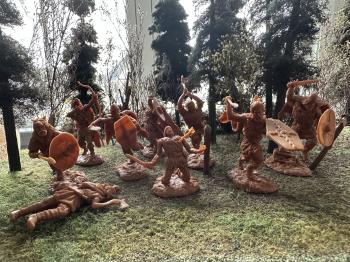 Ancient Barbarians--9 figures in 9 Poses (Brown Color) #0