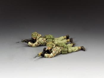 Lying Prone Para Sniper Team--two British figures from the Falklands War #0