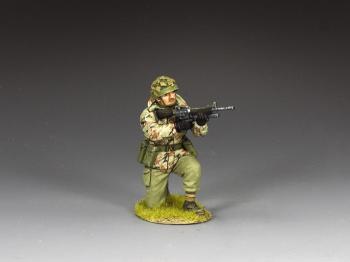 Kneeling Para with M16A2 and M203--single British figure from the Falklands War #0