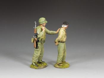 What, Me Worry?--two standing Vietnam-era figures (USMC Grunt pushing blindfolded Vietnamese prisoner) #0