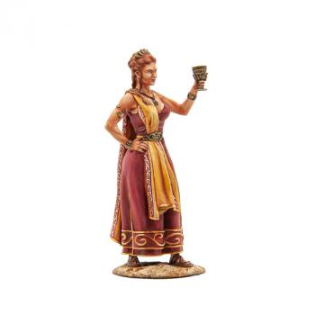Roman Matron, Wife of Owner--single figure holding goblet in salute #0