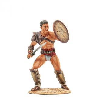 Spartacus, Thracian Gladiator--single figure with gladius and raised small round shield #0