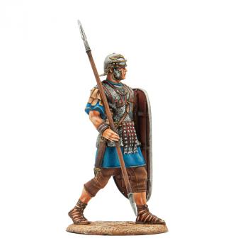 Roman Legionary Guardian Marching--single figure with spear and shield looking leftward #0