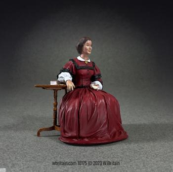 Clara Barton, American Civil War Nurse and Founder of the American Red Cross--single seated figure with side table #0
