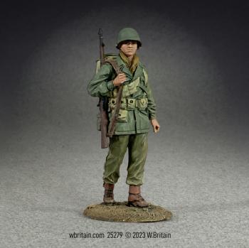 442nd Infantry Regiment, U.S. Infantryman, 1943-45--single walking Nisei figure #0