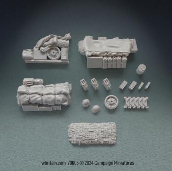 M4A3 Tank Stowage--1/30 Scale Resin and Metal Kit; Unpainted, Unassembled--ONE IN STOCK. #0
