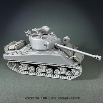 U.S. M4A3(76) Sherman Tank--1/30 Scale Resin and Metal Kit; Unpainted, Unassembled #0