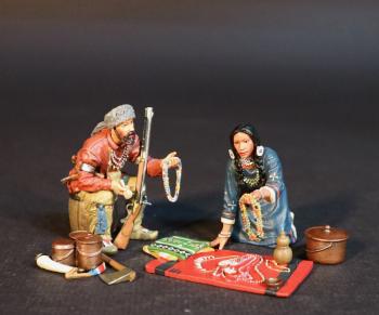 The Traders, The Rendezvous, The Mountain Men, The Fur Trade--two figures and merchandise #0