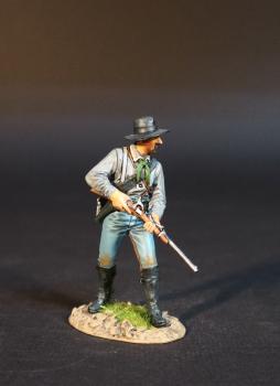 Cavalryman Standing Rifle Pointed Downward (grey shirt), United States Cavalry, The Battle of the Rosebud, 17th June 1876, The Black Hill Wars 1876-1877--single figure #0