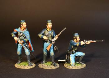 Dismounted Troopers, "The Butterflies", 3rd New Jersey Cavalry Regiment, Union Army of the Potomac, 1864, The American Civil War, 1861-1865--three figures #0