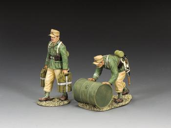 AK Water Fuel--two figures (one walking, one leaning while pushing barrel) #0