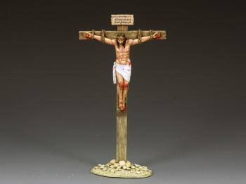 The Crucified Christ--single figure on scenic base #0