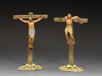 'The Crucified Thieves' (Set of 2)--two figures on scenic bases #0