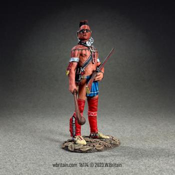 Art of War:  Shawnee Indian Warrior, 1750-80, Art of Don Troiani--single standing figure with club and musket #0