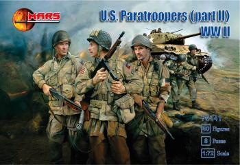 U.S. Paratroopers (part II), WWII--40 figures in 8 poses--SIX IN STOCK. #0