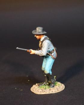 U.S. Cavalryman Advancing with rifle (grey shirt), United States Cavalry, The Battle of the Rosebud, 17th June 1876, The Black Hill Wars 1876-1877--single figure #0