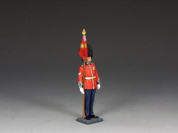 At Attention Company Marker Corporal--single Coldstream Guards figure with flag #0