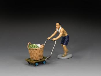 The Vegetable Coolie and Cart--single figure with cart and basket of vegetables #0