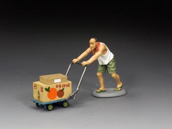 The Delivery Coolie and Cart--single figure with cart and packages #0