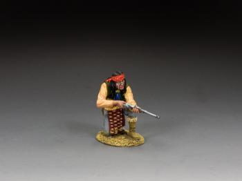 Image of Kneeling Apache with Carbine--single Apache Indian figure