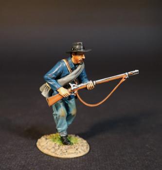 United States Mounted Infantry Advancing with rifle in both hands, The Battle of the Rosebud, 17th June 1876, The Black Hill Wars 1876-1877--single figure #0