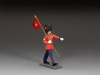 Marching Company Marker Corporal--single marching Coldstream Guards figure with flag #0