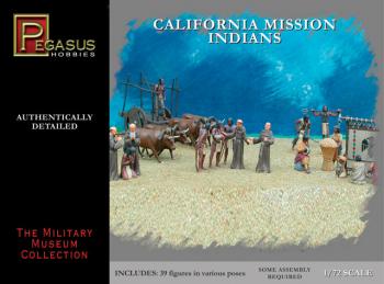 California Mission Indians & Padres (28 pcs.)--1:72 scale plastic figures #0