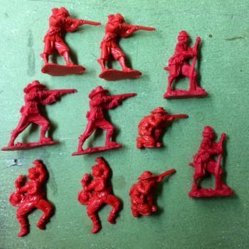 English Civil War Musketeers--8 figures in 4 poses (color varies) #0