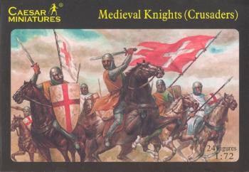 Medieval Knights (Crusaders)--12 figures and 12 horses in 6 poses and 4 horse poses--AWAITING RESTOCK. #0