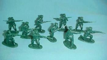 Russo-Japanese War Russian Army 1904-1905 (Dark Green)--20 in 10 poses #0