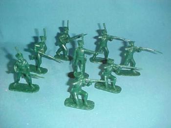 Napoleonic Russian Grenadiers--20 in 8 Poses (Dk. Green) #0