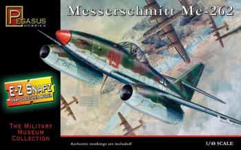 WWII German Messerschmitt Me-262--1:48th scale unassembled E-Z Snapz model plane -- AWAITING RESTOCK! #0
