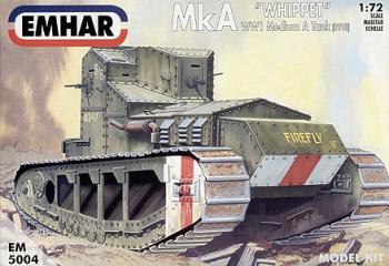'Whippet' WWI Tank--1:72nd scale plastic model tank -- AWAITING RESTOCK! #0
