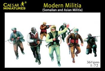 Modern Militia (Asian and Somalian Militia)--36 figures in 12 poses--AWAITING RESTOCK. #0