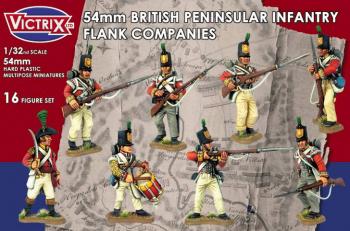 54mm British Napoleonic Peninsular Infantry Flank Companies--makes 16 figures--AWAITING RESTOCK. #0