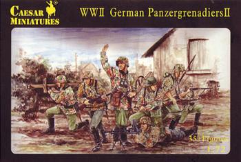 WWII German Panzergrenadiers II--36 figures in 11 poses--AWAITING RESTOCK. #0