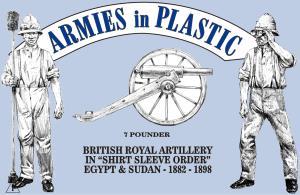 BRA in Shirt Sleeve Order, 7 pounder with 5 man crew--Egypt & Sudan, 1882-1898-- #0