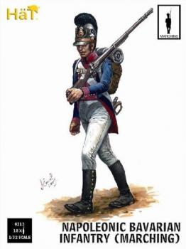 Napoleonic Bavarian Infantry Marching--18 figures in 6 poses #0