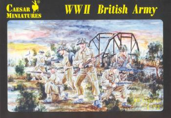 WWII British Army--29 figures in 12 poses--1:72nd scale plastic figures--AWAITING RESTOCK. #0