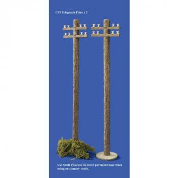 Telegraph pole, 8 inches high #0