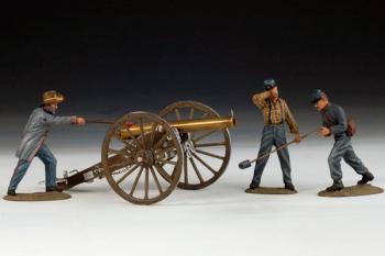 Confederate Artillery Set (cannon plus 3 figures) #0
