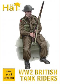 WWII British Tank Riders--44 figures in 11 poses #0