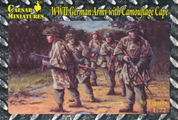 WWII German Army with Camouflage Cape--34 figures in 11 poses--AWAITING RESTOCK. #0