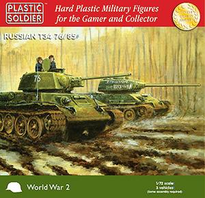 1/72nd Easy Assembly Russian T34 76/85--AWAITING RESTOCK. #0