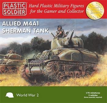 1/72nd Easy Assembly Sherman M4A1 75mm Tanks--AWAITING RESTOCK. #0