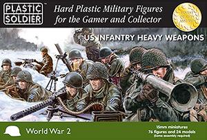 15mm American Heavy Weapons 1944-45--76 unpainted plastic figures--AWAITING RESTOCK. #0