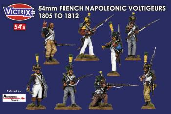 54mm French Napoleonic Voltigeurs 1805 - 1812 (16 figures)--AWAITING RESTOCK. #0
