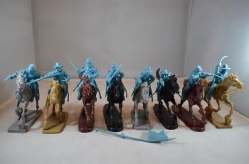 ACW Cavalry (Light Blue)--8 mounted figures in 8 Poses with Horses #0